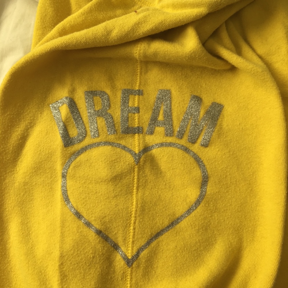 Blue and yellow sweats